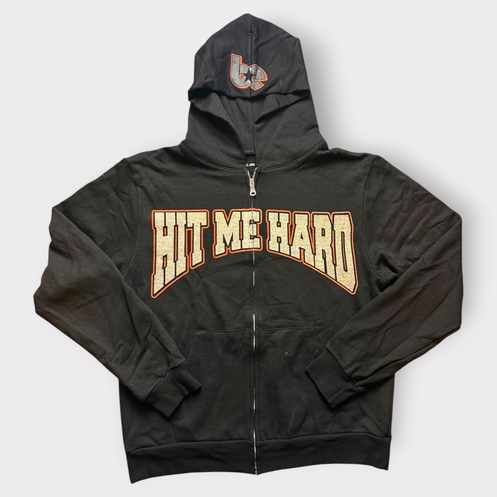 Billie Eilish Hit Me Hard and Soft The Tour Zip Up Hoodie Black Medium HMHAS